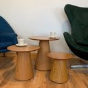 Ver imagem 5 de Trio de Mesas Lateral Cone Redonda Freijó Personal Decor Design Mesa Lateral Cone Redonda