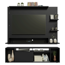 Ver mais imagens de Rack com Painel para TV até 60 Polegadas 180 cm Preto Cancun Madesa
