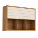 Ver imagem 2 de Armario Aereo Eloise 120cm 1 Portas Basculhante Freijo / Off White MGM