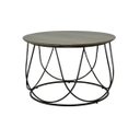 Ver imagem 2 de Mesa de Centro Redonda Base Aramada Cidreira Preto Rivatti
