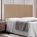Ver imagem 2 de Painel de Cama 140cm Cristal Suede Bege - Lucadi Home