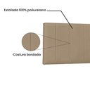 Ver imagem 3 de Painel de Cama 140cm Cristal Suede Bege - Lucadi Home