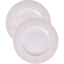 Ver imagem 1 de Kit Jogo Pratos Rasos Jantar 8 Pessoas 8pçs Capodanno 28cm