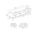Ver imagem 2 de Rack 5 Gavetas - Cor: Off White/colorido