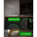 Ver imagem 7 de Rack Viena 1.8 P/ Tv até 75 Pol Sala de Estar-oferta:preto/naturale