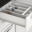 Ver mais imagens de Balcão de Cozinha em Aço 3 Portas e 2 Gavetas 120cm sem Tampo Tarsila Itatiaia Preto/Branco