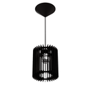 Ver imagem 1 de Luminária Teto tipo Pendente TURMALINA MDF - Completa - Cor: Preta