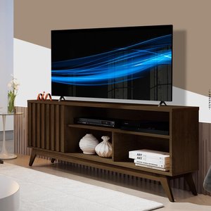 Rack Ripado Para Tv 55 Polegadas Cedro Malbec Germai
