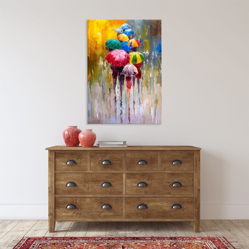 Quadro Decorativo Tela Canvas Conceito Rainy Days - 180x135 Cm - 5