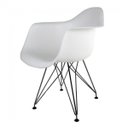 Ver imagem 1 de Cadeira Base em Aço Eames Arm Eiffel Dsw-m Branco/Prata