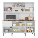 Ver imagem 3 de Armário de Cozinha com Balcão Mdp 6 Portas Branco