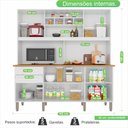 Ver imagem 4 de Armário de Cozinha com Balcão Mdp 6 Portas Branco