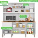 Ver imagem 5 de Armário de Cozinha com Balcão Mdp 6 Portas Branco