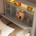 Ver imagem 6 de Cama de Solteiro com 3 Gavetas Cabeceira com Organizador e Iluminação em LED Genebra
