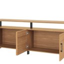 Ver imagem 5 de Buffet com 4 Portas 180cm Industrial Marrom/Freijó/Preto