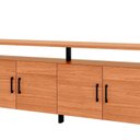 Ver imagem 2 de Buffet com 4 Portas 180cm Industrial Marrom/Freijó/Preto