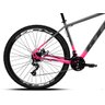 Bicicleta Mtb Aro 29 Gti Roma 21 Marchas e Freios a Disco Cor:rosa Degradê+cinza;tamanho:15 - 3