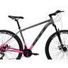 Bicicleta Mtb Aro 29 Gti Roma 21 Marchas e Freios a Disco Cor:rosa Degradê+cinza;tamanho:15 - 2