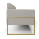 Ver imagem 6 de Sofá 2 Lugares Namoradeira Industrial Alta Dourado Marisa Bouclê D03 - D’Rossi