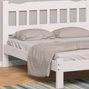 Ver imagem 3 de Cama de Casal Reforçada Queen Branca Madeira Maciça Pérola
