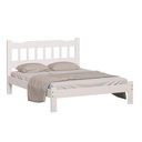 Ver imagem 2 de Cama de Casal Reforçada Queen Branca Madeira Maciça Pérola