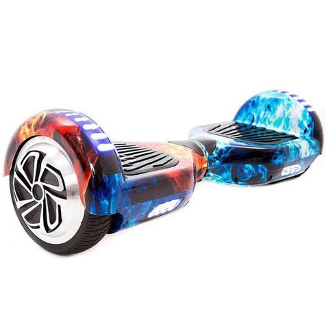 Hoverboard Skate Elétrico 6.5 Fogo e Gelo Led Bluetooth