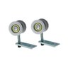 Roldana Côncava Simples 02 Rodas 2r 28 Mm para Portas de Madeira (20 Kg) para 01 Porta Rodinato - 1