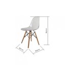 Ver imagem 4 de Cadeira Base em Madeira Natural Eames Dsw-m Transparente