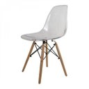 Ver imagem 1 de Cadeira Base em Madeira Natural Eames Dsw-m Transparente