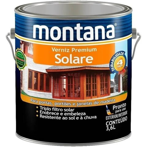 Verniz Solare Natural Acetinado 3,6l Montana
