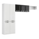 Ver imagem 2 de Cozinha Compacta em Aço 3 Peças 7 Portas Rose Itatiaia