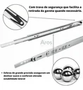 Ver imagem 7 de Corrediça Telescópica Light 450 Mm Zinco Branco Caixa C/20 Jg