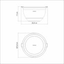 Ver imagem 5 de Bowl Tramontina Cucina em Aço Inox com Tampa Plástica 25 Cm 5 Litros