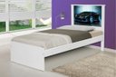Ver imagem 3 de Cama Solteiro Hop com Cabeceira Carro Sport Raio Azul
