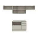 Ver imagem 3 de Cozinha Completa Fineze 6 Portas 4 Gavetas com Tampo 100% MDF Areia Hp - Henn