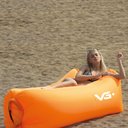 Ver imagem 5 de Sofá de Ar Inflável Camping Bag Saco de Dormir Laranja VG+ VG Plus
