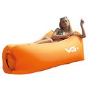 Ver imagem 1 de Sofá de Ar Inflável Camping Bag Saco de Dormir Laranja VG+ VG Plus
