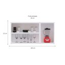Ver imagem 3 de Armário de Cozinha Aéreo Titanium 3 Portas 52x105cm em Aço e Vidro Grafite