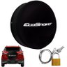 Capa Pneu Roda Estepe Universal com Cadeado Crossfox Ecosport Aircross Doblo Spin Active Carrhel - 4 - 4