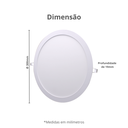Ver imagem 3 de Painel Plafons Downlight Redondo Embutir Bivolt 30x30cm 24w Potência 6000k Temp. 1748lm Durín
