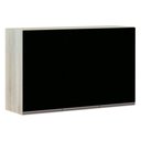 Ver imagem 1 de Armário Para Cozinha 120cm 3 Portas Legno Crema C/Preto Tx