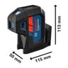 Nível laser verde Bosch GPL 5 G de 5 pontos - 8