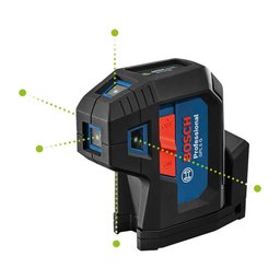Nível laser verde Bosch GPL 5 G de 5 pontos - 5