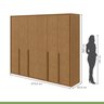 Guarda-roupa 6 Portas 6 Gavetas 100% Mdf Imperatore - 4