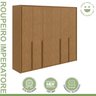 Guarda-roupa 6 Portas 6 Gavetas 100% Mdf Imperatore - 12