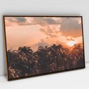 Ver imagem 1 de Quadro Decorativo Paisagem ao Por do Sol em tela Canvas TACOLADO PAPEL DE PAREDE Moldura Flutuante 4