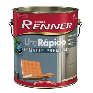 Tinta Esmalte Base Agua Ultrarapido 3,2L Acetinado Branco Renner