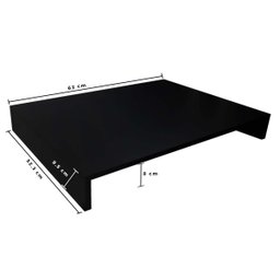 Tampa de Proteção Fogão Cooktop 4 Bocas em Mdf Preto - 3