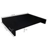 Tampa de Proteção Fogão Cooktop 4 Bocas em Mdf Preto - 3