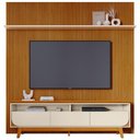 Ver imagem 1 de Rack para Sala com Painel Ripado para Tv 75 Pol Lavine M07 Cinamomo Off White - Lyam Decor